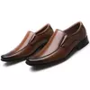 Sapatos britânicos de couro para homens, sapatos pretos de negócios, designer social, luxo casual, lazer, vestido masculino