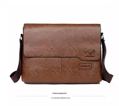Bolsa de ombro de couro para homens Bolsa de negócios Bolsa mensageiro Bolsa lateral grande, bolsa crossbody, marca de luxo, moda, IPAD na internet