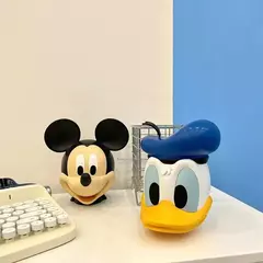 Disney pato donald dos desenhos animados boneca poupança pote mudança jar mickey mouse figura de ação modelo cofrinho anime criança brinquedos presentes - Wolf Magazine