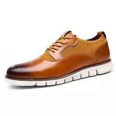 Sapatos de couro casual masculino, sapato social masculino, vestido de noiva, mocassins de luxo, preto, marrom, primavera, coleção verão - loja online