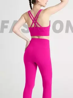 Roupa de ioga feminina de 2 peças, conjunto de treino rápido, roupa de fitness respirável, sutiã e leggings esportivos, roupas fitness, novo, 2024 - Wolf Magazine