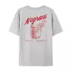 Negroni-Camiseta feminina com estampa traseira, camisetas gráficas unissex, camiseta para beber coquetel, estilo retrô, streetwear Harajuku, roupas vintage