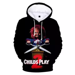 Chucky-Homens 3D Full-Print Hoodies Filme de Terror, moletom Hoodie, Traje Cosplay, Streetwear, Unisex, Nova Moda, 2024 - Wolf Magazine