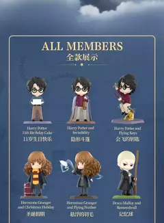 Pop mart harry potter pedra mágica romance anime figura de ação acho saco ornamento estatuetas decoração para casa bonecas de mesa modelo presente