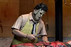 Figura de ação final original NECA 41607 50o aniversário Leatherface 7 polegadas