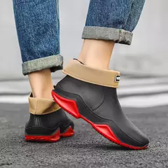Botas de chuva antiderrapante impermeáveis para homens, sapatos de tornozelo alto para casal, caminhadas, pesca, água, chef, trabalho, ao ar livre, moda, novo