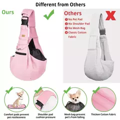Single Comfort Sling Handbag para animais de estimação, Dog Carrier Bag, Viagem ao ar livre, Puppy Shoulder Bags, Tote Pouch, Kitten, Corgi, Transporte Pets na internet