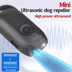 Imagem do Mini repelente eletrônico para cães, repelente ultrassônico para cães com led eficaz para cães, dispositivo de treinamento anti-latidos