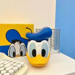 Disney pato donald dos desenhos animados boneca poupança pote mudança jar mickey mouse figura de ação modelo cofrinho anime criança brinquedos presentes na internet