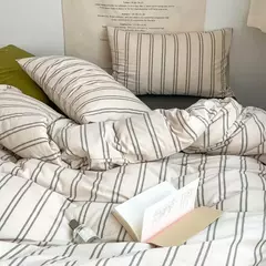 Conjunto de cama rosa sólida sem enchimento, capa de edredão, folha plana, fronha, queen size completa, casa do hotel, roupa de cama macia, moda - comprar online