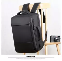 Mochila impermeável de grande capacidade para homens Carregamento USB Bagpack para laptop masculino Mochila de viagem de negócios