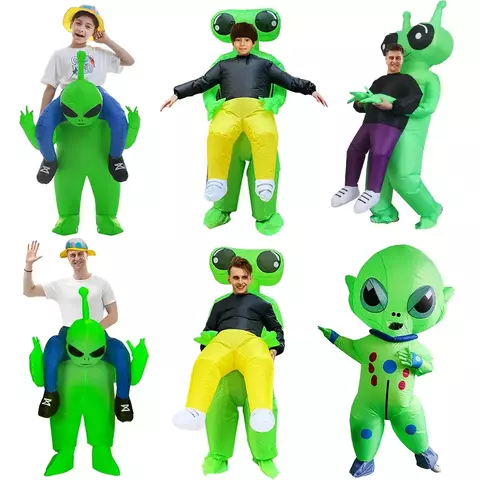 Adulto et alienígena traje inflável engraçado ternos extravagantes vestido morte fantasma purim halloween carnaval anime festa cosplay trajes