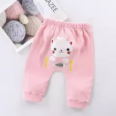 Calças Harem de Lazer de Algodão, Calças PP Grandes para Bebês Recém-Nascidos Meninos e Meninas, 6 Meses Primavera e Outono, 1 Ano, 1 Ano