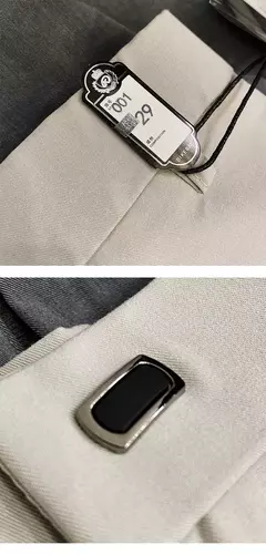 Calças justas de estiramento formal masculinas, calças casuais, roupa de cor sólida, calças de terno fashion - loja online