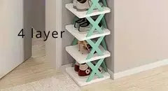 Sapateira dobrável e destacável de várias camadas, plástico, espaço familiar, adequado para quartos do corredor, 1pc - comprar online