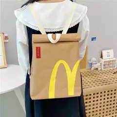 Mochila escolar Kfc com cordão, estilo kawai, personalizado, casual, presente de aniversário, para estudante, atacado - Wolf Magazine