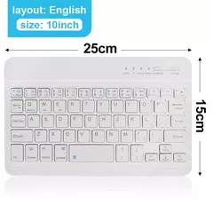 Imagem do Mini teclado sem fio do bluetooth, recarregável, para o portátil, tabuleta, telefone, ipad, andróide, ios, janelas