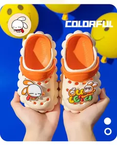 Sandálias Respiráveis Antiderrapantes para Crianças, Sapatos de Bebê, Buraco, Meninos e Meninas, Interior, Sola Macia, Jardim, Infantil, Verão