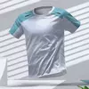 New Hot-Selling Outdoor Running Sports Respirável Quick-Secagem Roupas de Fitness Casual Wear Impressão 3D Em Torno Do Pescoço Adulto T-Shirt
