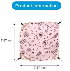 Rede quente de pelúcia dupla grossa para ratos, cama para hamster, ninho de casa, saco de dormir, camas penduradas, gaiola de cobaia