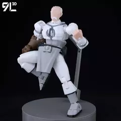 Imagem do 9l3d impresso invincible menino lucky13 manequim13 conquistar lex allen super-heróis anime brinquedos figuras de ação manequim modelo ornamentos