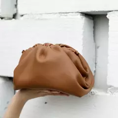 Saco de Nuvem de Couro Genuíno para Mulheres, Couro Macio, Ombro Crossbody Bags, Alta Qualidade, Embreagens Femininas Noite, Senhoras, 2023 - loja online