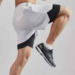 Calções Esportivos Quick Dry Masculinos, Corrida, Ginásio, Treino, Ginásio, Fitness, Corrida, Calças Curtas, 2 em 1, Verão na internet