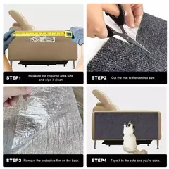Auto-adesivo Scratch Board parede para proteção de sofá, Anti Cat Scratch, sofá Scratch Board, patas Sharpen Trimmable, DIY - loja online