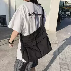 Bolsa de lona vintage para mulheres, sacolas de ombro adolescente, sacos mensageiro para senhoras, bolsa casual, bolsa crossbody na internet