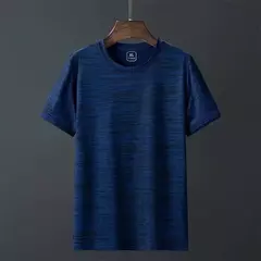 Camiseta esportiva leve masculina, manga curta, camisa de seda gelada, absorvente de suor, secagem rápida, corrida fitness, verão