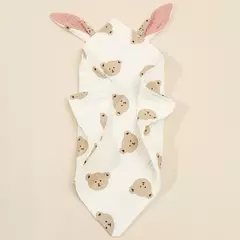 Bebê recém-nascido Algodão Mulsin Consolador Carton Rabbit Ear Double Guaze Acalme Appease Toalha para crianças Bibs Burp Panos Infantil - loja online