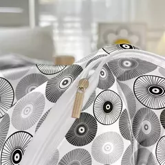 Kuup-Impresso Matte Duvet Cover, Colorido Conjunto de Cama, Colcha, Pele Amigável Tecido, Queen Size, Alta Qualidade, 3Pcs - loja online
