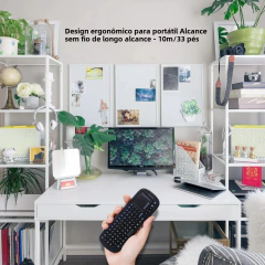 iPazzPort Mini teclado sem fio Bluetooth e 2,4 GHz com touchpad MouseCombo para Android TV Box/PC/Tablet/PS4/Raspberry Pi 3/HTPC - loja online