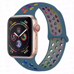 Pulseira de Silicone Pride para Apple Watch, bandas esportivas, Ultra, 49mm, 44mm, 45mm, 38mm, 40mm, 41mm, iWatch Series 8, 7, 6, 4, 5, 3, 9 SE - loja online