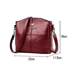 Pequena bolsa de couro PU para mulheres, bolsa crossbody, mensageiro, bolsa com zíper, bolsa de viagem feminina, moda verão, nova chegada - Wolf Magazine