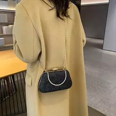 Saco de noite luxuoso para mulheres, alto design, banquete de festa, saco de glitter para senhoras, embreagem do casamento, bolsa de ombro, bolsa de corrente, marca na internet