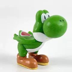 10 pçs jogo super marios bros boneca ornamentos crianças figuras de ação brinquedos yoshi dos desenhos animados decorar ornamento modelo presentes aniversário - comprar online