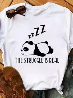 Maycaur-camiseta de manga curta para mulher, top solto com estampa de panda fofa, casual e solta, verão - Wolf Magazine