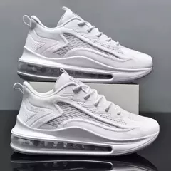 Moda masculina sapatos casuais almofada de ar tênis de corrida nova moda respirável fundo macio masculino tênis casuais sapatos de luxo - comprar online