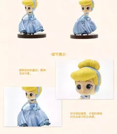 Bandai-Princesa Aurora Jasmine Megara Snow White Mini Action Figures, Qposket Série História, Brinquedos das meninas, Modelo Clássico Ação na internet