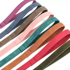 Ajustável coleira de couro PU e trela, durável pet coleiras, chumbo corda, colar macio, pequeno, médio, cães grandes, buldogue na internet
