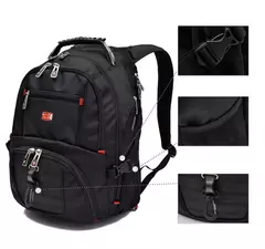Durável Swiss Multifuncional Laptop Mochila, Resistente À Água Saco De Viagem, Faculdade Bookbag, Porta De Carregamento USB, 17";;VERDADEIRO;;"15 inch General - Wolf Magazine