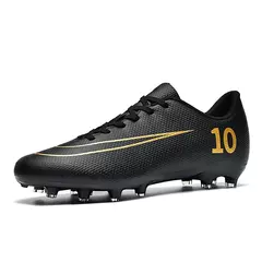 Chuteiras masculinas de futebol de tornozelo baixo, botas profissionais de campo ao ar livre, tênis antiderrapante, confortáveis e leves, unissex, botas cravejadas - loja online