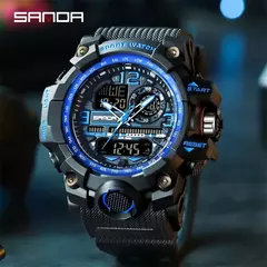 Relógio de quartzo estilo G SANDA masculino, choque impermeável, relógio militar esportivo, relógio de pulso digital masculino, relógio, novo, 3133, 50m, 2022 na internet