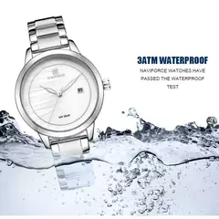 Imagem do NAVIFORCE-Relógio de pulso quartzo impermeável feminino, senhoras relógios, Top Brand, luxo, moda