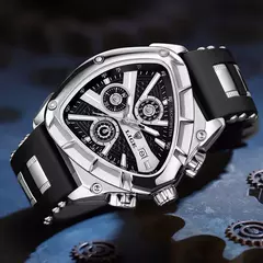 LIGE-Relógio impermeável masculino do esporte, quartzo, relógios de pulso, negócios, relógios de pulso Big Dial, Relogio masculino com caixa, original, luxo