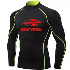 Imagem do Proteção UV dos homens Natação T-Shirt, Rash Guard, Manga Comprida, Surf, Sw
