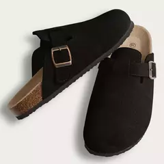 Sapatas de tamancos com suporte do arco para homens e mulheres, tamancos, mulas