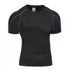 Meias atléticas elásticas masculinas, camiseta de corrida, roupa esportiva, camiseta skinny, ginástica fitness, tops esportivos, camiseta de compressão, verão