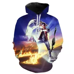 Homens e mulheres de volta para o futuro 3D filme impressão com capuz moletons, Hoodie extragrande, crianças pulôver, moletons, casaco moda - Wolf Magazine
